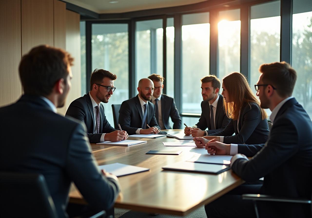 Professional legal compliance consultation in a London office